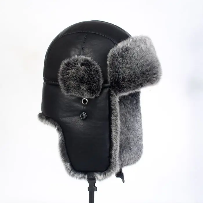 Buy Lady Black Warm Bomber Hats Thickened Northeast