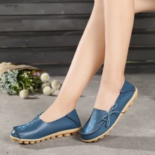 Mwy Пояса из натуральной кожи Для женщин вышивать Обувь Модная повседневная обувь на плоской подошве в горошек Нескользящие уличные Обувь плюс размер 35 44 Zapatos muje