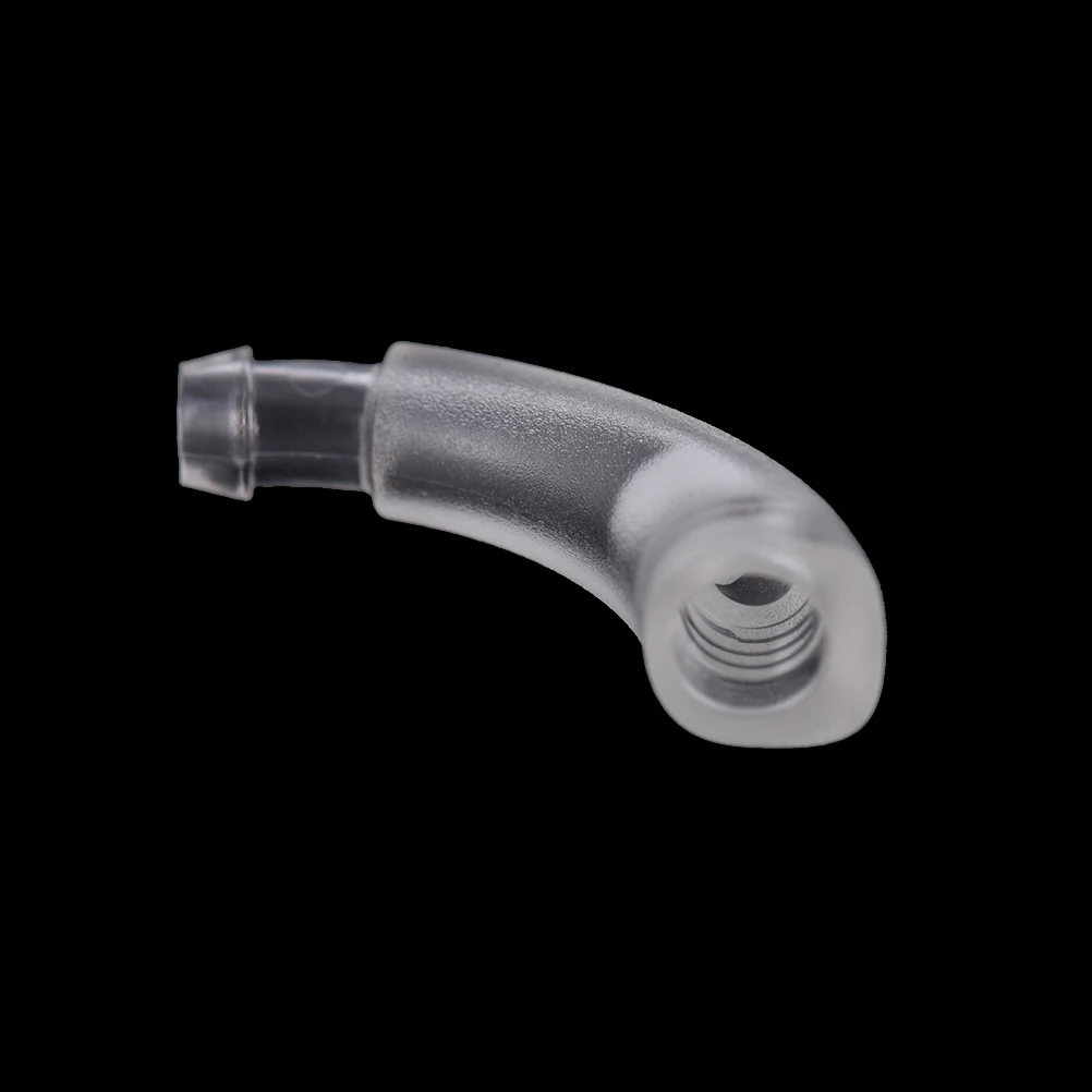 

1PC 15/17mm Hearing Aid Earmould PVC Material Ear Model Hook-I Transparent Earmold Hook Elbow Tubing Connector