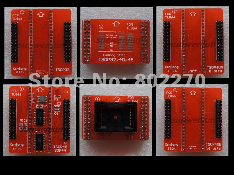 Тсоп 32/40/48 в комплекте 20 мм адаптер Комплект forTL866II TL866CS/TL866A/TL866 II плюс программист YAMAICHI TSOP48 ZIF Розетка
