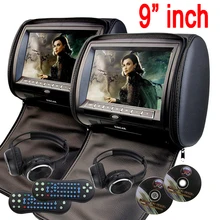 Eincar 9 Car Headrest pillow DVD Player zipper car Monitor TFT Screen Headrest car DVD Player