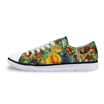 

Personaliz Men Casual Painting Art Print Breathable Shoes Male Canvas Shoes Mens Printed Classic Shoes Flats Umberto Boccioni