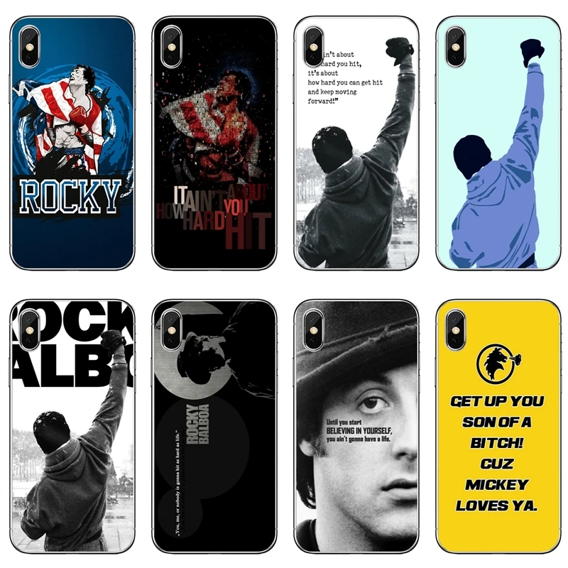 

rocky balboa fashion Luxury For Xiaomi Mi 8 SE Pro 6 6X A1 A2 Lite 5 5s 5x mix max 2 2s 3 note Soft mobile phone cover case