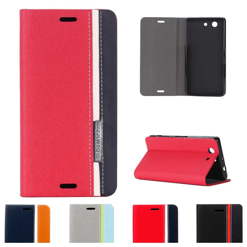 

Flip Case For Sony Xperia Z 3 Compact Z3 mini D5803 D5833 M55W Case TPU Back Phone Leather Cover For Sony Xperia Z3mini para