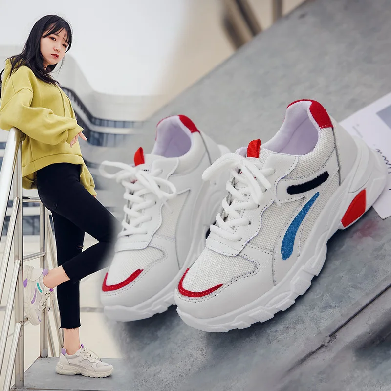 

Women Basket Trainers Casual Platform Sneakers Female Women Shoes 2019 Vulcanize Shoes Chunky Sneakers