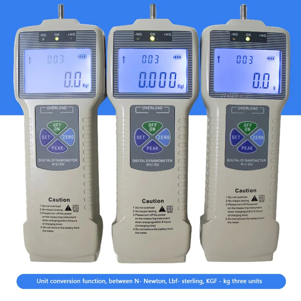 

EU Plug 220V ZP-1000N ZP Series Digital Display Force Meter Dynamometer Measuring Tool High Kilogram Precision Tension Gauge