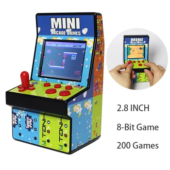 

8 Bits Retro Game Console Handheld Portable Children Mini Nostalgic Built in 200 Games Classic Arcade Console Box 2.8' Screen