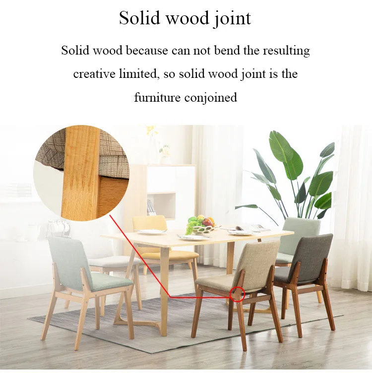 Nordic Home Furniture Minimalist Bedroom Study Chair Solid Wood Back Office Restaurant Meeting Coffee Hotel Dining Modern Chairs