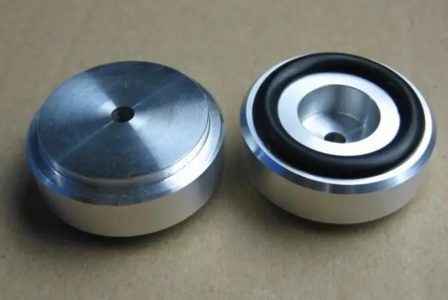 4x Aluminum feets for Power amp with Rubber ring D 39mm H 16mm