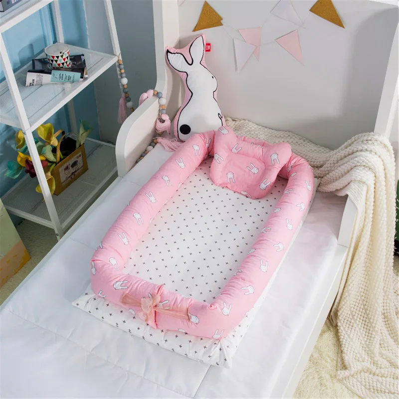 Детская кровать для новорожденных портативная моющаяся дорожная кровать матка для детей 0-12 месяцев детская хлопковая детская кроватка