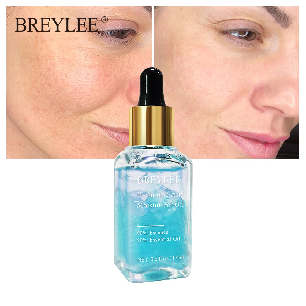 

BREYLEE Hyaluronic Acid Essential Oils Moisturizer Nourishing Facial Serum Anti-Aging Wrinkles Whitening Face Skin Care Essence