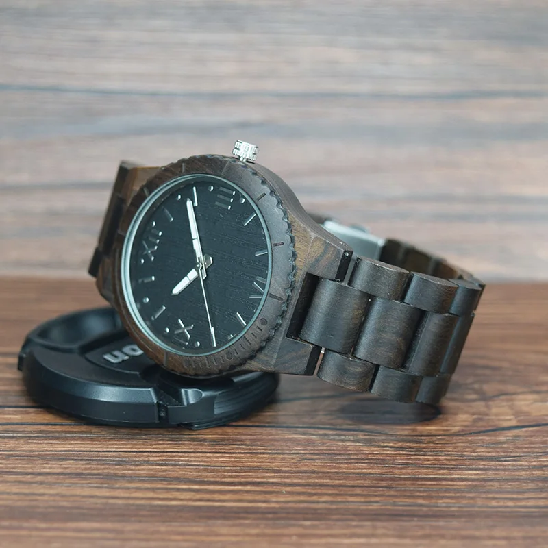 sihaixin wood watches men luxury male clock B52G (10)