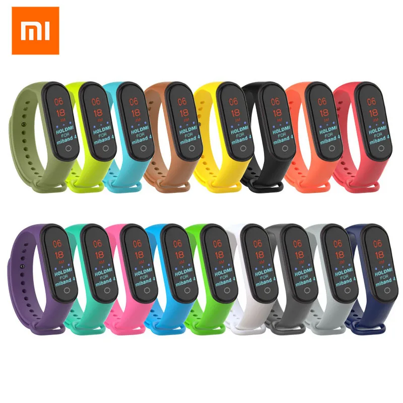 В наличии браслет для Xiaomi mi Band 4 спортивный ремешок часы силиконовый band