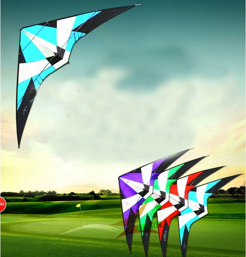

Free Shipping high quality 1.8m Power Professional Dual Line Stunt Kite With Handle Line storm kite Factory albatross kite