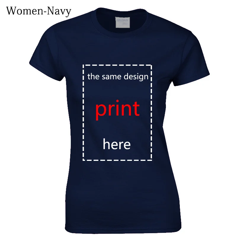 Funny Printed Men T shirt O-neck tshirts Not like the otters Women cotton T-Shirt - Цвет: Women-Navy