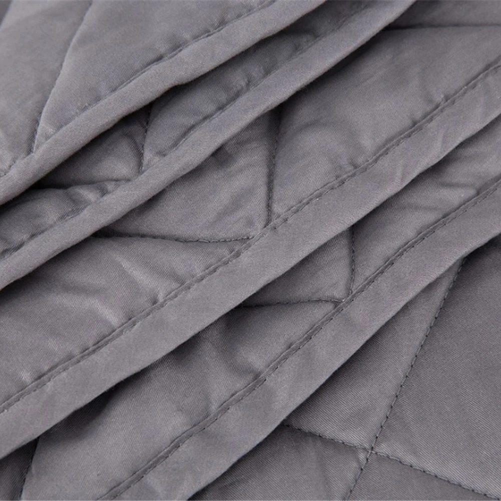 Пледы гравитационное взвешенное одеяло из стеклянных бусин вентиляция снимает стресс-аутизм, тревожность и декомпрессионное одеяло