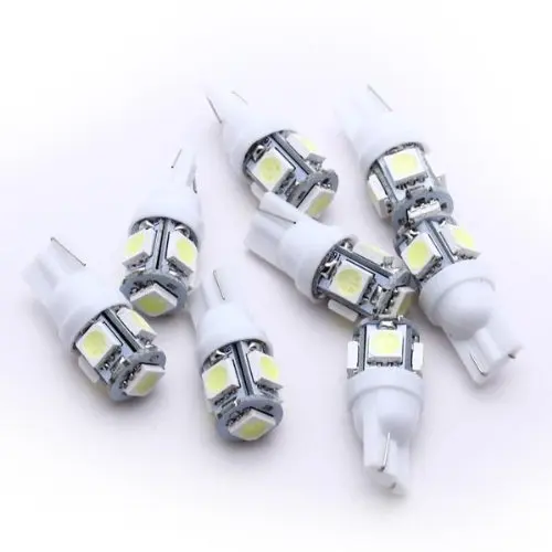 TOYL 8 X T10 194 168 W5W ампульная лампа 5050 SMD 5 светодиодов 12V для VOITURE