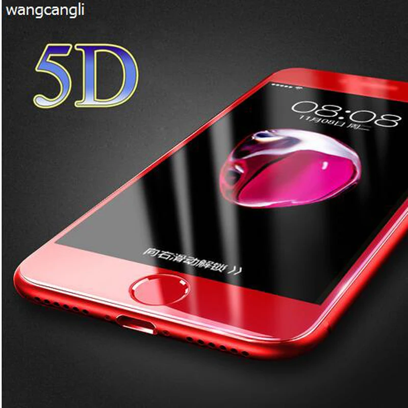 Wangcangli5D Защитная пленка для экрана iPhone 6 plus 4D 5D полное покрытие стекло iPhone7