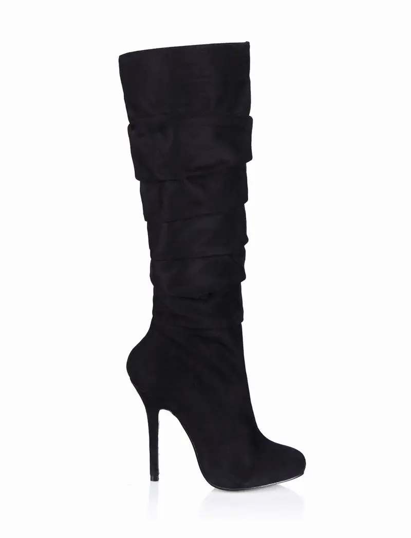 Dames Bottes Haute Mujer Zapatillas Parti Sexy Black Women Chaussures Club Femme Mode Femmes Genou Talons 2017 Zapatos Boots Botas D'hiver Robe qCT8vw