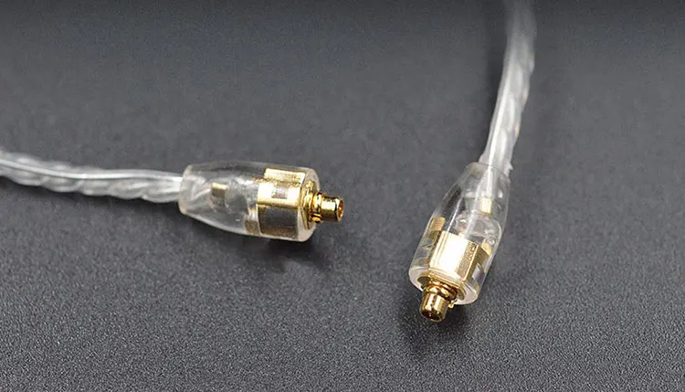 Лампа указателя замена наушники обновление кабели с серебряным покрытием 0,75 мм 0,78 мм MMCX A2DC IE80 2 Pin Интерфейс Применение для nicehck плотным верхним ворсом KZ YINYOO T2