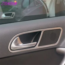 ZYBAlSHUN для 2010- Volkswagen Tiguan облицованная дверная ручка Накладка наклейки ювелирные изделия 4 шт