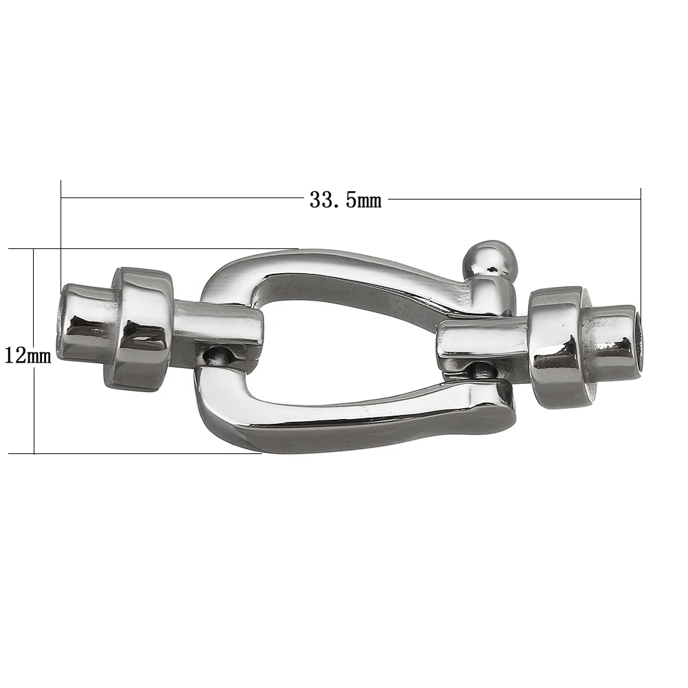 

Stainless Steel Jewelry Clasp,Female Jewelry, with end cap, oril color, 33.50x12x7mm, Hole:Approx 3mm, 10PCs/Lot, Sold By Lot