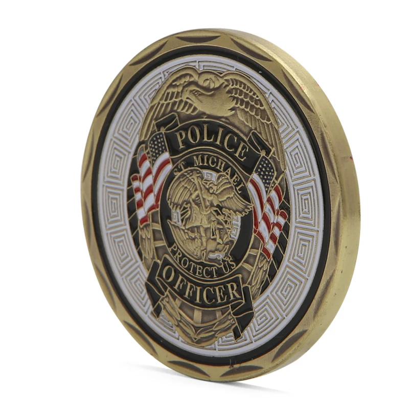 Сент-Майкл полицейский значок покровителя памятная монета искусства