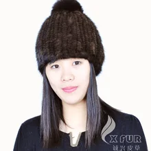 Cx-c-99b из натуральной норки Мех животных Дамская мода Леди Hat~ груза падения