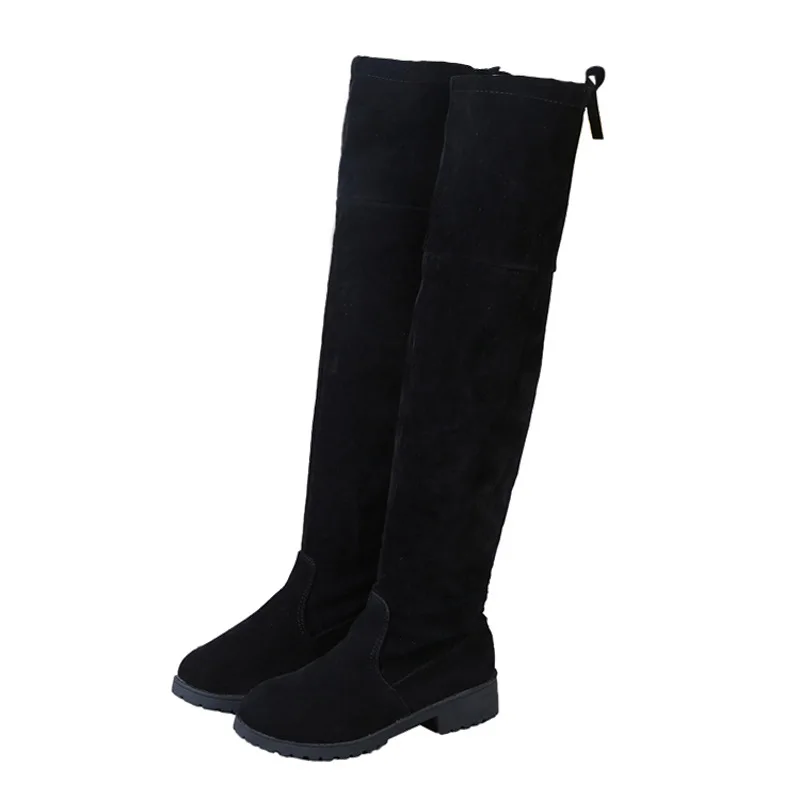

New Fashion Winter Women Boots Round Head Thick With Suede Women Boots Warm Breathable Non-slip Over The Knee Boots Women botas