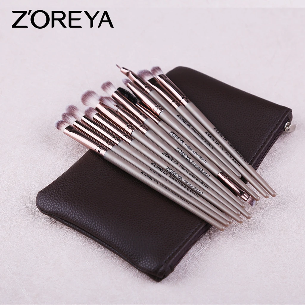 

12 Pcs/Set Beauty Makeup Brushes Eyeshadow Mix Multifunction Foundation Lips Eyes Make up Brush Powder Blush Brush With Pack
