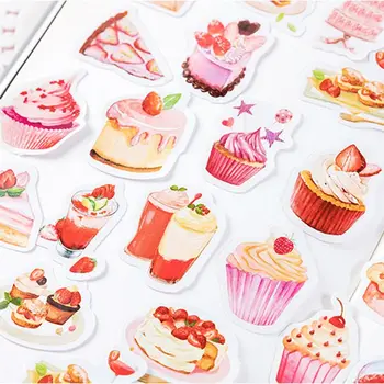 

46pcs Cake Dessert DIY Stationery Stickers Sealing Label Travel Sticker DIY Scrapbooking Diary Planner Albums Decorations