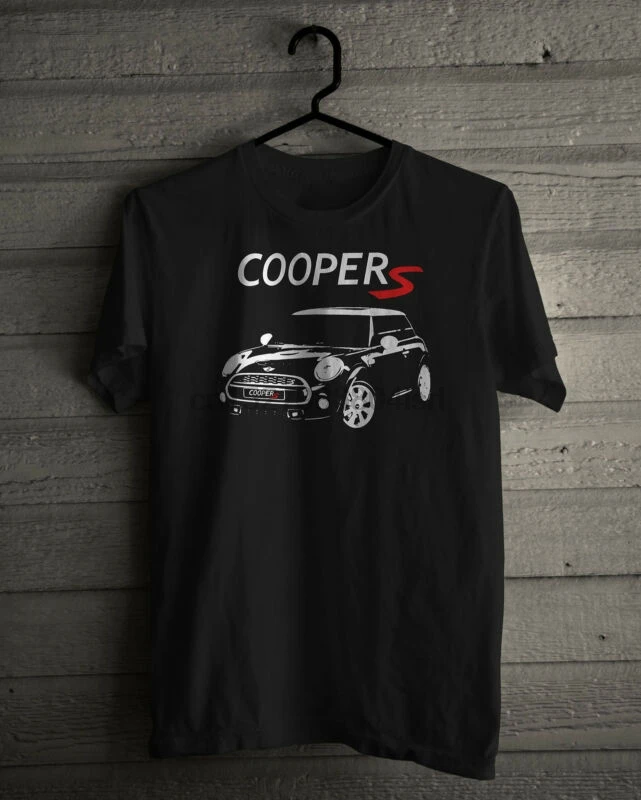 

New ee Mini Cooper S 02 Regular Basic Cotton Black Shirt S-5XL