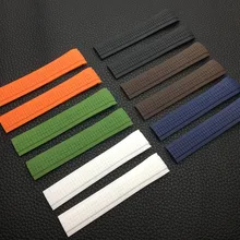 Брендовые качественные 21 мм резиновые ремешки для часов Patek Aquanaut philpe series 5164a 5167a-001 ремешок для часов Черный Белый Зеленый