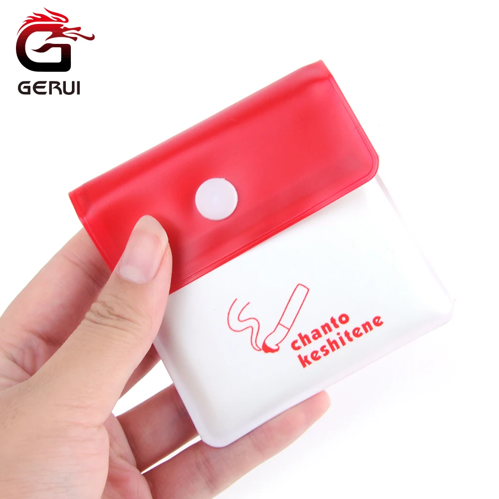 GERUI 1 шт ПВХ Алюминиевая фольга пепельница сумка для сигарет Пепельница