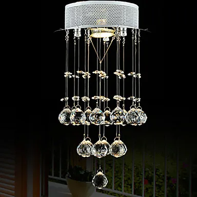 

IWHD Mini Style Crystal Pendant Lights Fixtures Dinning Living Room Gu10 Bulb 110V-220V Crystal Hanging Lamp Lamparas Colgantes