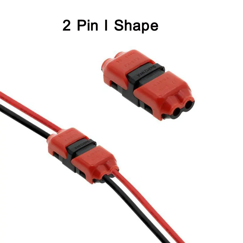 Быстрое соединение провода разъем проводки 1 Pin 2 Pin T I Форма провода к проводу разъем клеммные блоки проводник