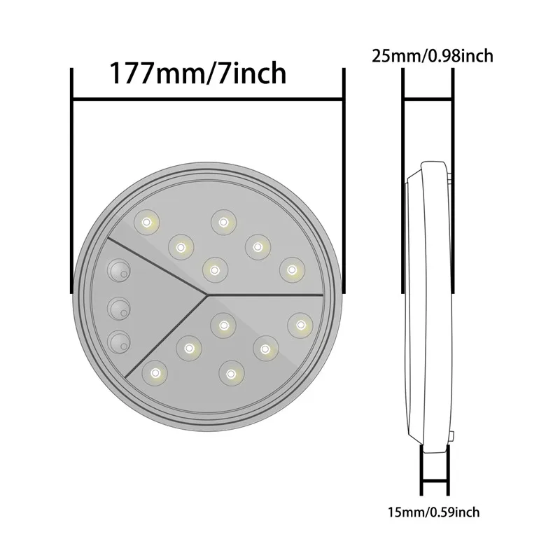  2x 7 inch 40W LED Headlight Car HiLow Beam Headlamp Bulbs For 2007-2017 Jeep Wrangler JK Unlimited 2 4 Door 1997-2006 TJ Driving Lights (1)