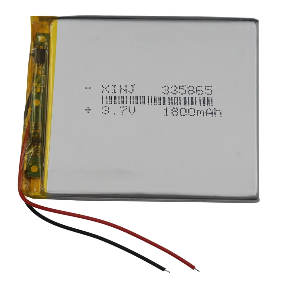 

XINJ 3.7V 1800mAh Li lithium-polymer battery li po cell 335865 For Music player E-book phone Portable DVD DIY Driving recorder