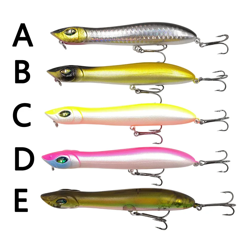 OUTKIT 1 piezas 10,5 m/10g pesca señuelo cabeza de serpiente Popper cebo de plástico duro cebo de pesca señuelo Peche iscas Artificial Para Pesca