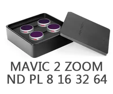 PGYTECH профессиональная версия фильтра Комплект для DJI MAVIC 2 Pro/Zoom ND8 ND16 ND32 ND64 PL фильтр объектива для DJI MAVIC 2 аксессуары - Цвет: Mavic 2 Zoom ND-PL