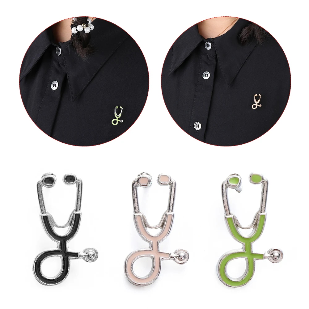 

Creative 6 Styles Colorful Brooches Doctor Nurse Stethoscope Enamel Pins Medical Denim Jackets Bag Jewelry Button Badges Gifts