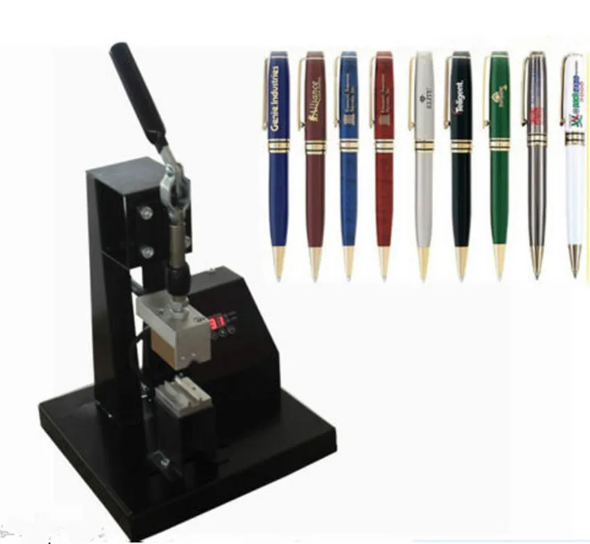 pen heat press machine image printing machine onto pen fast shipping NE 1 0mm blue ink eco friendly kraft paper promotional ballpoint pen advertising pens custom logo printing pen fast shipping