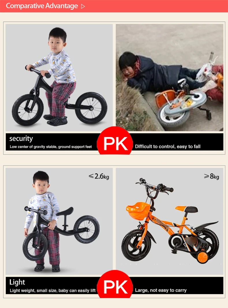 Perfect Full Carbon fiber bike BXT Pedal-less Balance Bike carbon Kids balance Bicycle For 2~6 Years Old Children complete bike 11