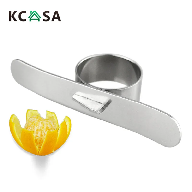 KCASA KC-OP084 из нержавеющей стали оранжевый инструмент для легкого удаления шелухи резак для овощей Овощечистка инструменты, устройства для кухни