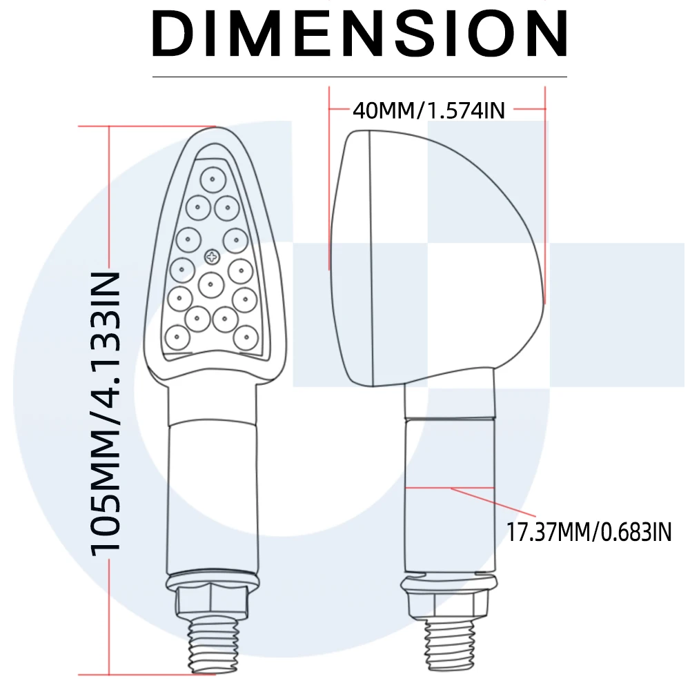 Motorcycle Turn Signal Signals Light Taillight Flexible 12 LED Indicators Blinkers Flashers for Honda GROM MSX125 MT-09 Z800 R3