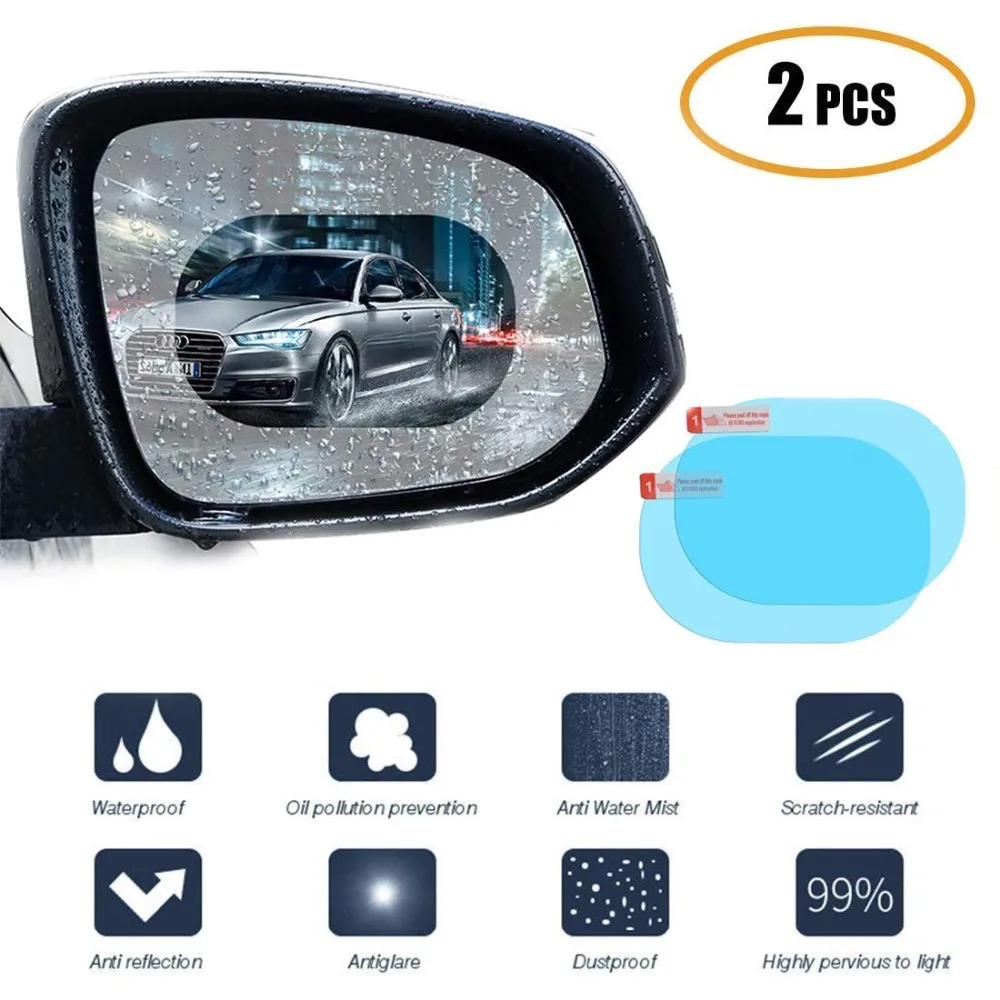 

car Rearview Mirror Protective Film Car Rearview Mirror Film Car Rearview Mirror Rainproof Film Anti-fog Protective Film
