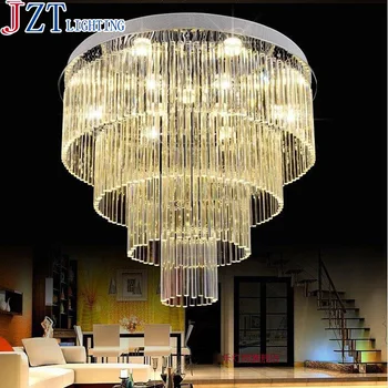 

Luxury Crystal Ceiling Lamp Gold Indoor Lighting Living Room Led Round Ceiling Light Surface Mounted Crystal Ceiling Lights