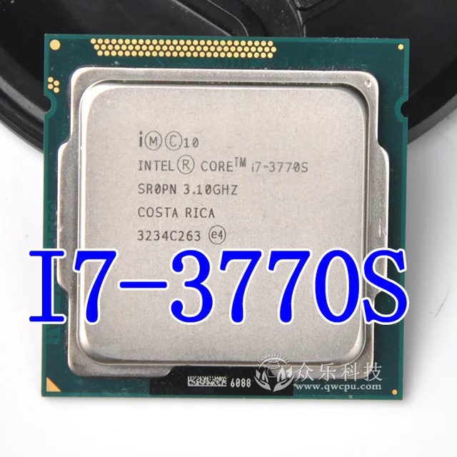 Intel Core i7 3770S Processor Quad Core 3.1GHz L3=8M 65W Socket LGA