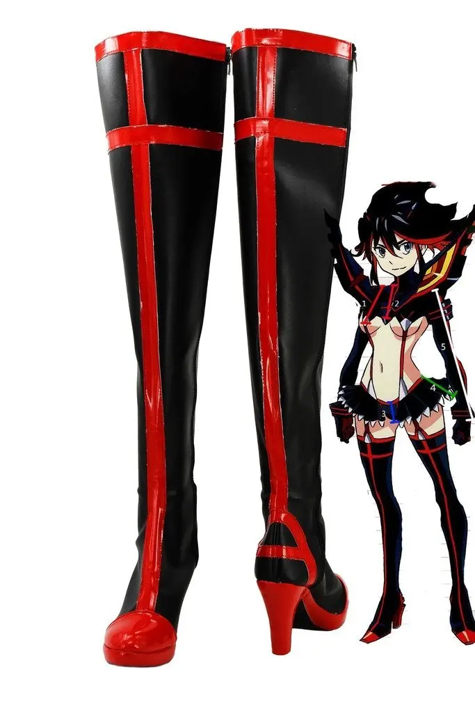 

Matoi Ryuko Shoes Cosplay Kill La Kill Ryuko Matoi Cosplay Boots High Heel Shoes Custom Made Unisex Any Size