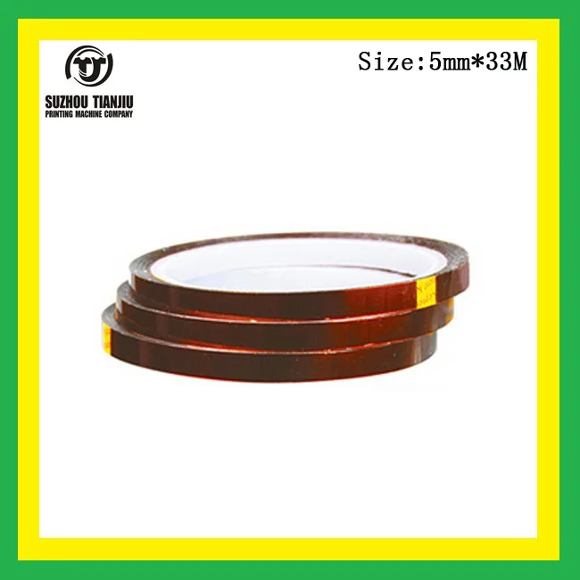 

TJ wholesales high-temperature golden kapoton adhesive tape W0.2"X33meter(36yard)/Roll 10 rolls hot sales